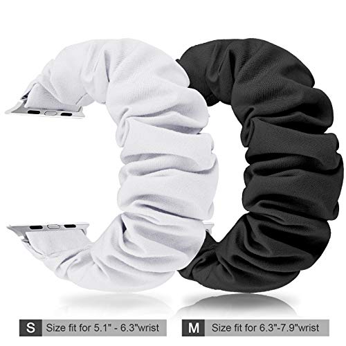 Image of Greatfine Scrunchie Band Compatible with Apple Watch Bands 38mm 40mm 41mm 42mm 44mm 45mm 46mm 49mm Women, Elastic Scrunchie Watch Strap for iWatch Watch Series 11 10 9 8 7 6 5 4 3 2 1 SE 3 2 Ultra 3 2