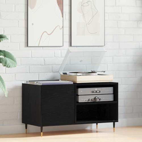 Mueble de madera duradera para vinilos con acabado sofisticado 2