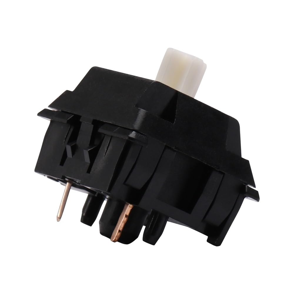 Gazzew Boba Black U4 Switch V2, Pre-Lubed Silent Tactile Switch for Custom Mechanical Keyboard(62g,110PCS)