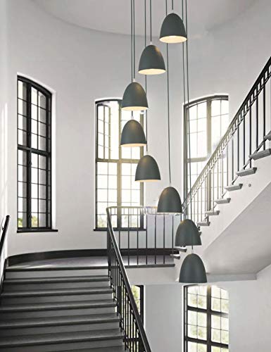 Luminaire créatif pour cage d'escalier sombre et salon à plafond haut