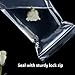 100 Pcs Transparent Mobile Phone Dust Bag, Zipper Reclosable Plastic Bags,5 Mil, iPhone Dust Protector Cover, Phone Bag Compatible with iPhone 15/14/13 Pro MAX Samsung + More Up to 7 Inches