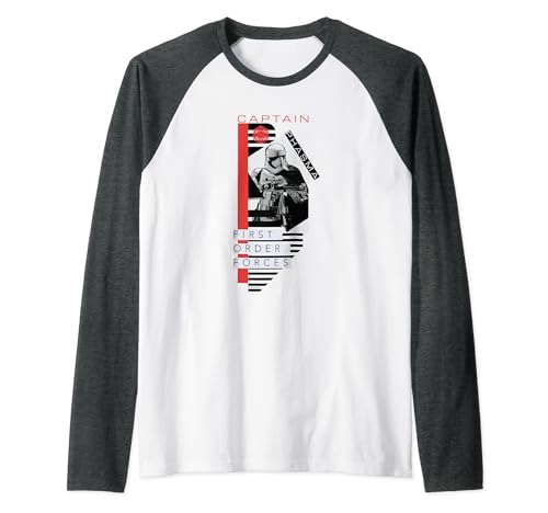 Star Wars The Last Jedi Captain Phasma Raglan Baseball Tee