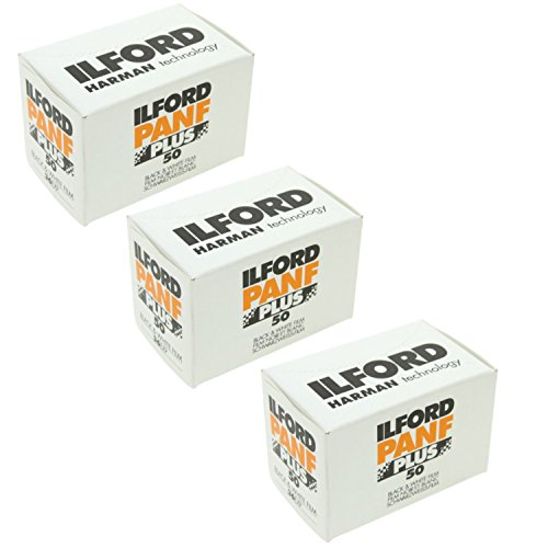 Ilford 3 Rolls PANF 50 Film 36 Exp