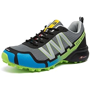 Men’s Trail Running Shoes Waterproof Hiking Shoes Cushioning Outdoor Walking Sneakers All Terrain Trekking Rugged Trail