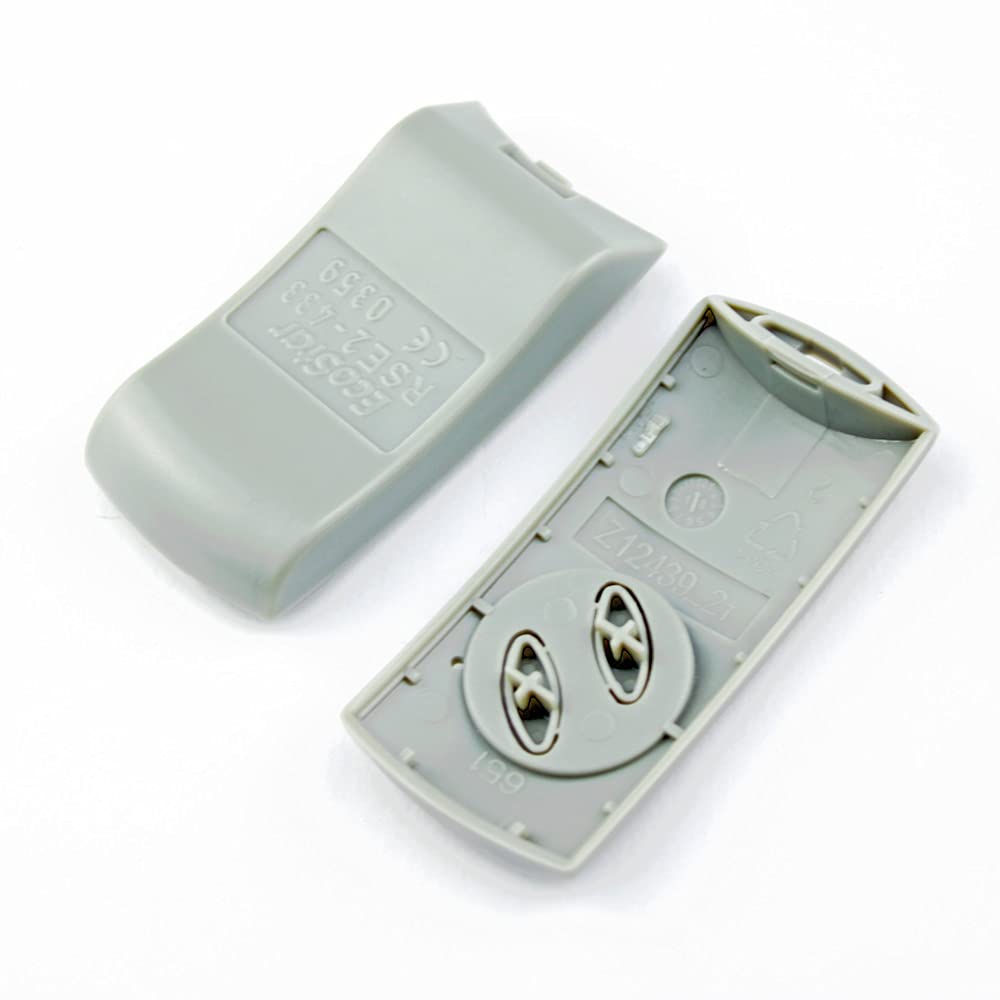 pepape Lot de 2 télécommandes d'ouverture de garage pour EcoStar RSC4-433, RSC2-433, RSE2-433, uniquement compatible avec l'émetteur portatif Hörmann EcoStar 433,92 MHz