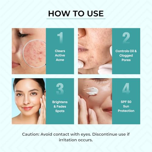 Image of Dr. Sakhiya's 4-Step Acne & Pimple Kit for Oily & Acne-Prone Skin | 2% Salicylic Face Wash, Azelaic Day Cream, SPF 50 Sunscreen & Retinol Night Cream | Complete Dermatologist Formulated Routine