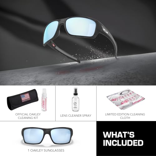 Image of Oakley TURBINE OO9263 Rectangle Shape Sunglasses With Official Eyewear Kit | Men's Sunglasses