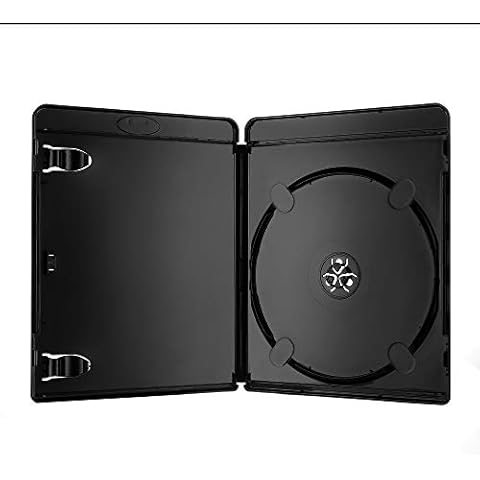 Amaray Blu Ray Hülle 11 mm Schwarz für 1 Bluray,DVD Disc Neuware 10 Leerhüllen Cover