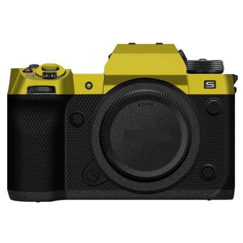 Film Fujifilm X-H2 XH2S autocollant de protection vinyle pour boîtier hybride coloris or et noir
