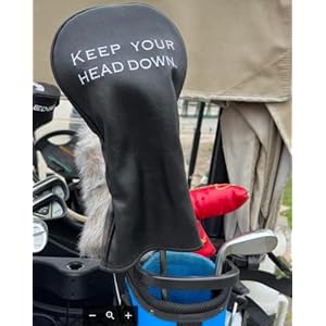 Golfleatherdrivergolfclubheadcoverdesignedtoprotectyourdriverwithswingthoughtkeepyourheaddown Urban Country Home Decor Golf leather driver golf club headcover designed to protect your driver with swing thought keep your head down urban country home decor