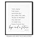 ‘For I Know the Plans I Have For You’ Wall Art | Jeremiah 29:11 11x14 UNFRAMED Black and White Scripture Wall Art | Bible Verse Religious Typography Home Decor