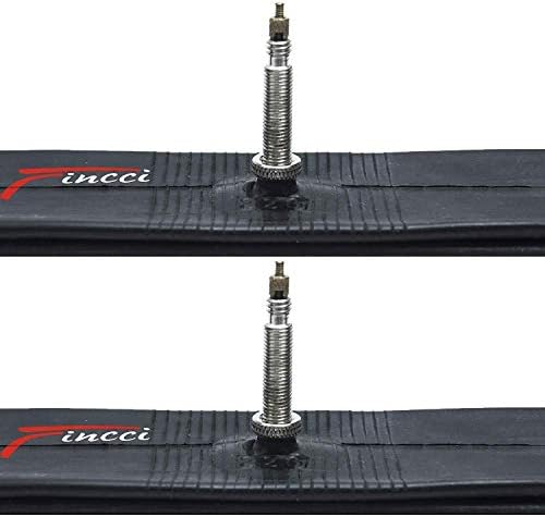 Fincci 26 x 2.125 2.35 Inch 48mm Presta Valve Inner Tube for Mountain MTB Road Hybrid Bicycle Bike