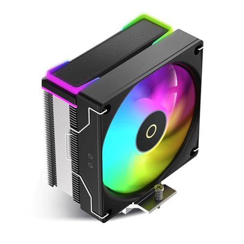 Image of Delta A40 SE BK ARGB CPU Cooler,Unique Top Cover,Direct-Touch Φ6mm*4 Heatpipes,TDP 190W,12V 4PIN-Fixed Brilliance Effect,5V 3PIN-Full ARGB Sync Supported,for Intel LGA 115X /1200 /1700 /1851,AMD AM4 /AM5