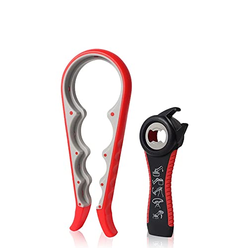 Xczbx Rubber Jar Opener,Multifunctional Can Opener Set,Bottle Openers,Jar Openers,Hand Can Opener For Seniors With Arthritis #TOP5