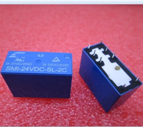 Relais 24 V SMI-24VDC-SL-2C 5A 250VAC à 8 broches pour circuit imprimé électrique