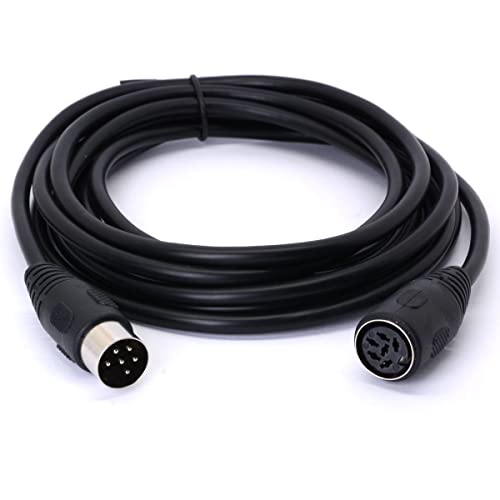 Cable Extensor Conector DIN 6 Pines Macho a Hembra 3M miniatura 1