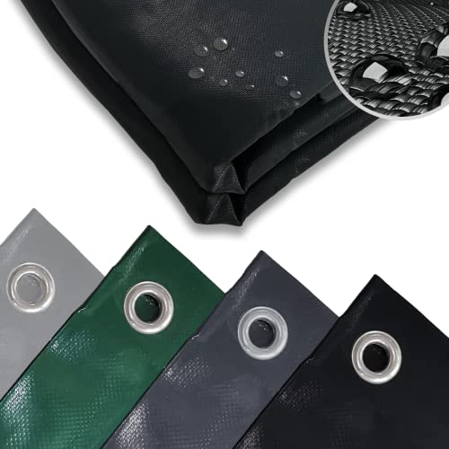 Vendomnia LKWPLN PVC Plane Wasserdicht Grau/Grün/Schwarz