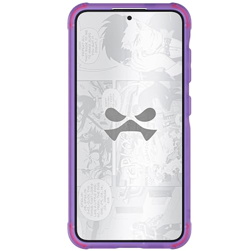 Image of Ghostek Covert Clear Galaxy S24 Phone Case with Military Grade Shockproof Protection, Non-Slip Grip, Protective Silicone Cover Designed for 2024 Galaxy S24 (6.2 inch) (Purple)