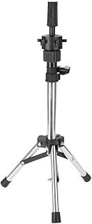 Mannequin Head Tripod Stand, Adjustable Wig Head Holder Training Doll Head Stand Mannequin Manikin Head Tripod Wig Stand Hairdressing Styling Practice Holder for Hairdressing Training Head Mannequin