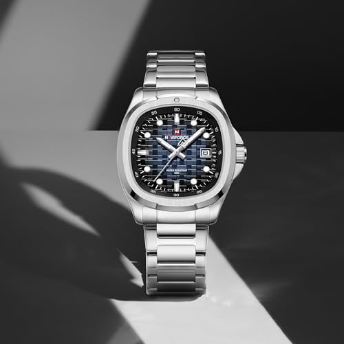 Image of NAVIFORCE NF9240 Square Unique Temperament Strap with dial Analog Watch