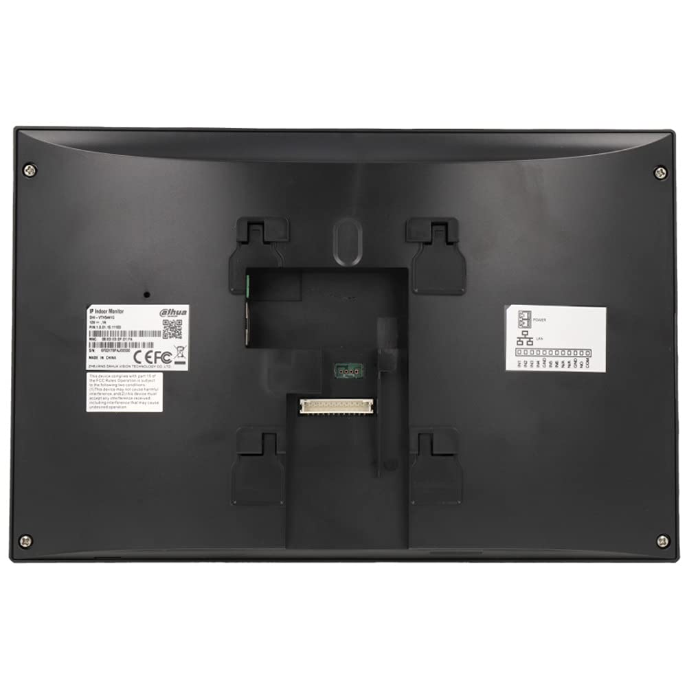 DAHUA VTH5441G MONITOR INTERIOR 10" DE SUPERFICIE PARA VIDEOPORTERO IP POE SD 6E 1S ALARMA
