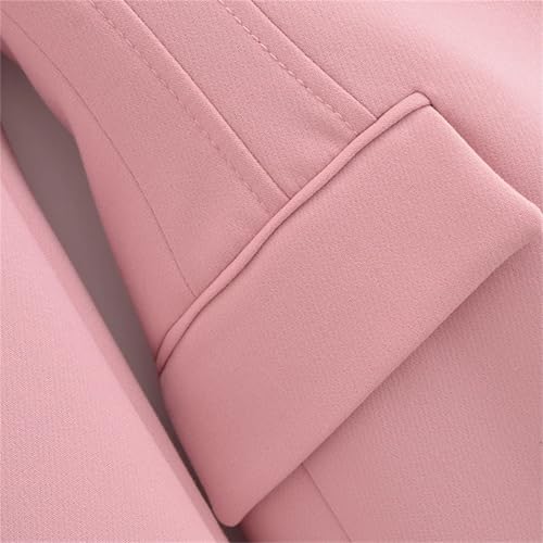 Women's Casual Solid Single Button Slim Blazer Jacket Lapel Pocket Long Sleeve Suit Coat 7