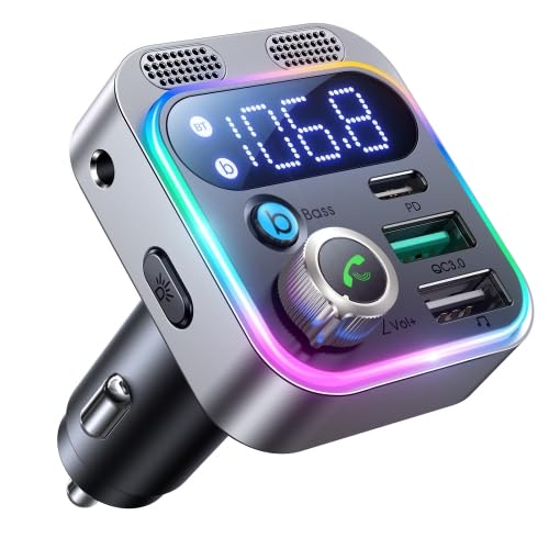 ELECTROPRIME JR-CL16 Car FM Transmitter with display and charging ports