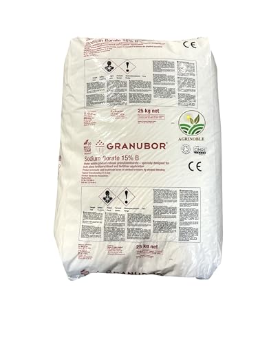 Abono fertilizante a base de boro natural al 15%, 25kg. para aplicacion directa al suelo. Boro granulado