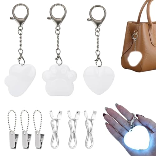 3Pcs Handbag Light Set Rechargeable Motion Sensor Light for Purses & Totes