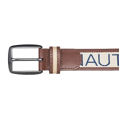 Ceinture en cuir beige pour homme 44 Nautica idéale pour vos week-ends en bord de mer