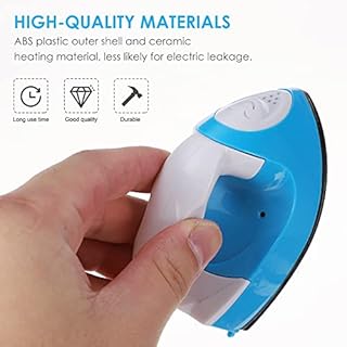 EXCEART Petit Fer à Repasser à Transfert Thermique Mini-fer Portable Mini Fer à Repasser -fer Électrique Machine Pour Projet De Vinyle Presse à Repasser Puzzle Perceuse à Chaud Abdos