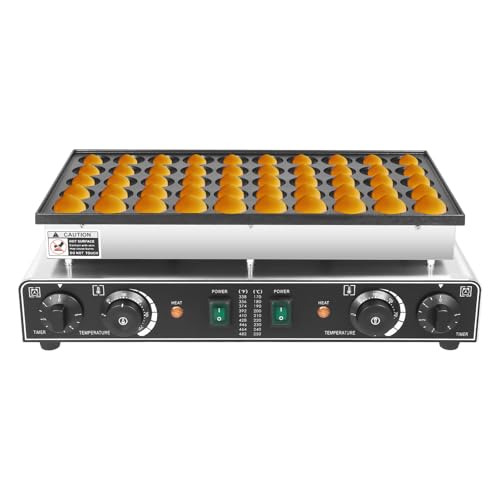Piastra per Waffle Professionale, 1700 W, Macchina elettrica per Pancake per Uso Domestico e Ristorante, Spina UK 220 V.,