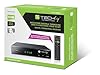 Techly 360974 Decoder Ricevitore Digitale Terrestre DVB-T/T2 H.265 HEVC 10bit Metallo con Telecomando Universale 2 in 1 con Alimentatore 12V Nero