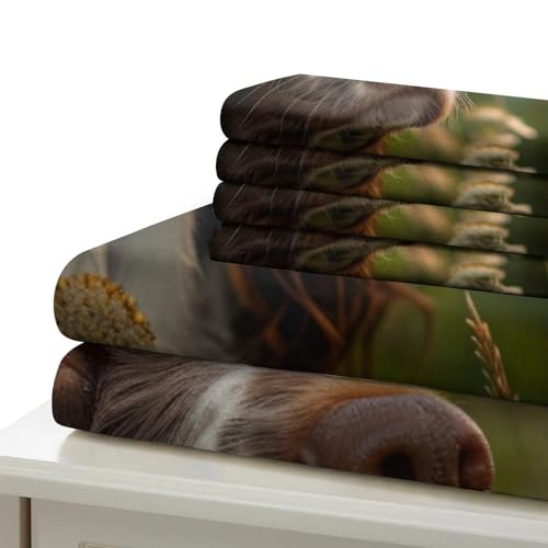 Housse de couette microfibre fermeture éclair parure lit cocker