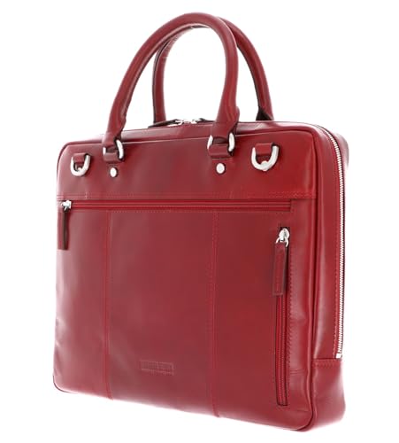 Serviette ordinateur cuir rouge Cambridge pour protéger votre PC avec style