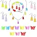 XHBTS 22 collana con orsetto gommoso set, 1 collana con orsetto in resina, 5 paia di orecchini colorati con orsetto di caramelle gommose, 1 braccialetti con orsetto cartone animato, 10 fermagli