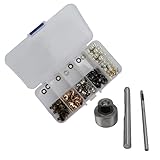 Zerodis Bekleidungszubehör-Material, Einfache Installation, Schnürsenkel-Schnalle für Heimwerkerarbeiten und Kleidungsmodifikation, Spitzenhaken aus Messing (8 mm)