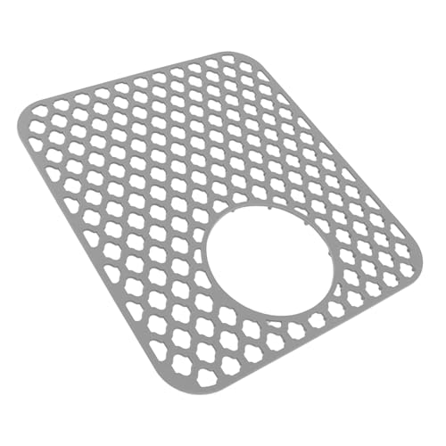 RiToEasysports Protector de fregadero, alfombrilla de silicona para fregadero de cocina, para granja, 34,5 x 29,5 cm, antideslizante, resistente al calor, para encimeras y cajones (gris)
