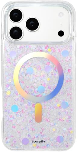 Coque iPhone 17 Pro Max opale pour un style scintillant en soirée