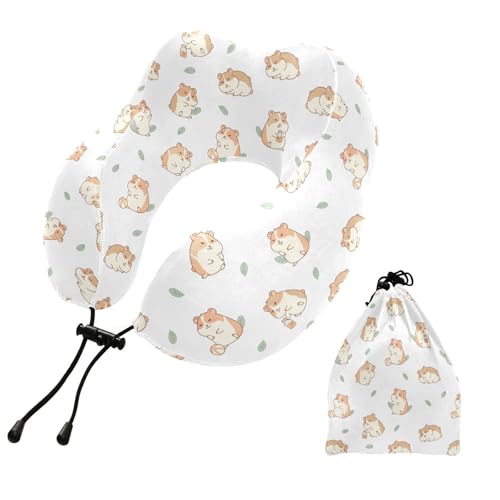 Almohada de viaje espuma viscoelástica tamaño único miniatura 1