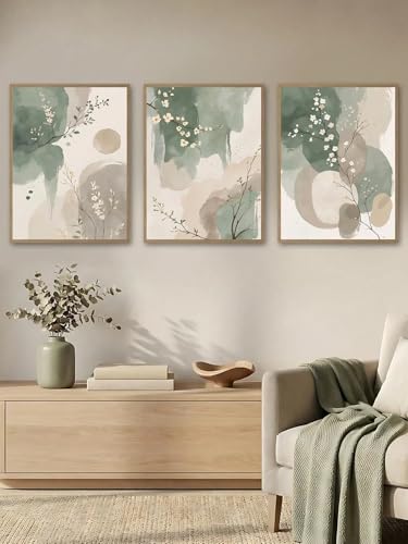 Aquarelles abstraites de feuilles pour insuffler la sérénité