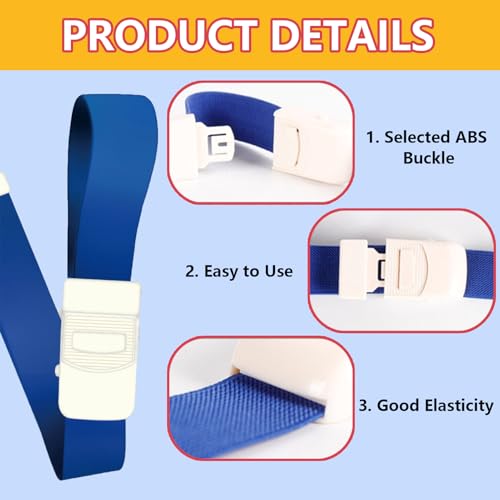 6 Stücke Stauschlauch, Venenstauer, Hochflexible Tourniquets - Profi-Stauschlauch Blutabnahme mit Schnalle, Ideal für Camping, Wandern, Medizinische Notfälle, Erste Hilfe, Krankenschwester (6 Farben)