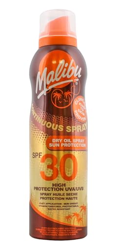 Malibus Continuous Huile sèche résistante à l'eau avec protection solaire SPF 30 en spray 175 ml