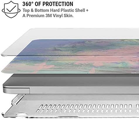 Skinit Case + Skin Compatible with MacBook Air 13in M1 (2021) Originally Designed Rose Quartz & Serenity Abstract Design