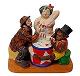 The Cheaters Figurine - The Original Emmett Kelly Circus Collection, Porcelain Hobo Clown