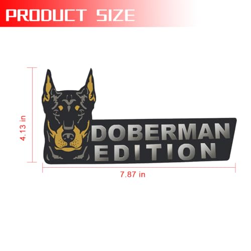 Image of Mandark Dog Edition Car Badge, 3D Dog Vehicle Laser Cutting Emblem, Cute Funy Animal Automotive Exterior Badge Rated Decal Sticker Decoration Accessories, Universal for Sedan SUV Truck (Type B)