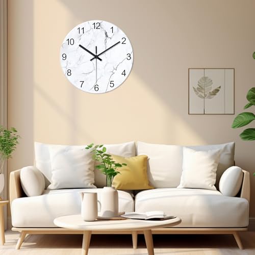 Horloge murale analogique moderne 40cm silencieuse à piles - 3
