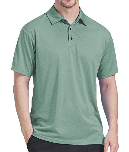 3 Pack Polo Shirts For Men Dry Fit Performance Short Sleeve Golf Polo Shirts (As1, Alpha, L, Regular, Regular, A03) #TOP4