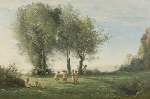 Cuadro pintura al óleo Ronde D'amours Amanecer con gran nitidez visual de 60x90cm