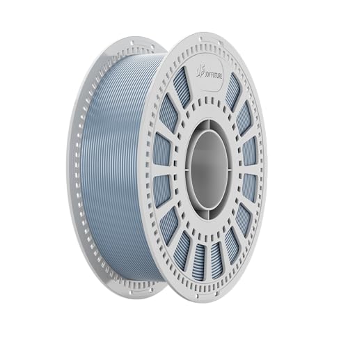 JOY FUTURE PETG 3D Printer Filament, Neatly Wound 1.75mm Printer Filament, Dimensional Accuracy +/- 0.02mm, 1Kg Spool(2.2lbs) Fit for Most FDM 3D Printers Multicolor(Light Gray)
